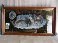 NOS Pabst Collector Mirror - TimberWolves