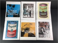 (6) Andy Warhol Prints