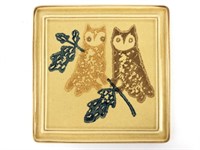 Vintage Pfaltzgraff Ceramic Owl Trivet
