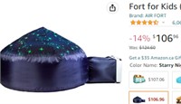 Inflatable Fort for Kids (Starry Night)