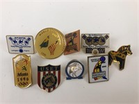 Vintage Enameled Equestrian Pins