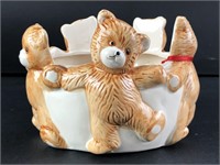 Leggett Ceramic Bear Vessel