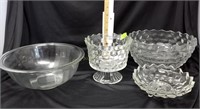 Clear Glass Bowls & Compotes