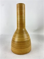 Vintage Faux Wood Ceramic Vase