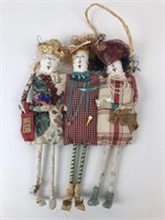 Hanging Best Friends Doll Folk Art