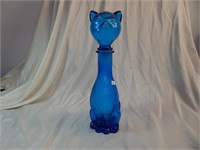 MCM Bessi Rufina Empoli Blue Glass Cat Bottle