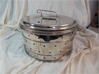 Vntg Laboratory Sterilizer Drum Basket Copper