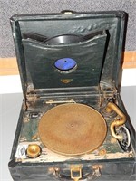 Antique Victrola Talking Machine Portable Player