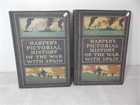 1899 Harper's Pictorial War With Spain 2 Vol. Set