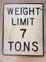 Aluminum Weight Limit Sign 24 x 30"
