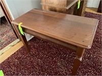 old hardwood hall table, no drawer