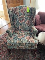 Queen Anne wingback chair