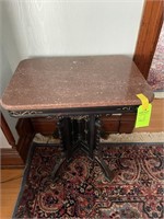 Victorian marble top parlor table