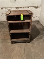primitive crate made into shelf