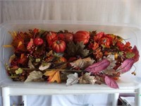 Large Tote of Fall Foliage & Flowers