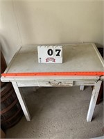 Vintage metal top table