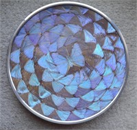 RIO DE JANEIRO PLATE MADE OF BUTTERFLY WINGS