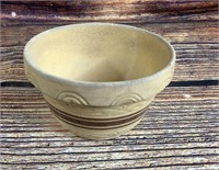 7" Vintage Stoneware Banded Mixing Bowl