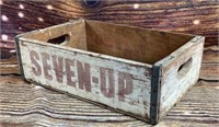 Vintage 7Up Wood Soda Crate