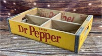 Vintage Dr Pepper Wood Soda Crate