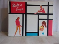 Vintage Barbie & Francie Case & Lg Clothing Lot
