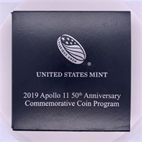 2019 P Apollo 11 50th anniversary silver $1 in ori