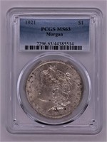 1921 Morgan Silver Dollar MS 63 PCGS