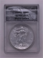 2011 Silver Eagle MS69 ANACS