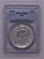 2001 Silver Eagle MS 68 PCGS