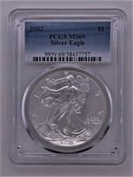 2002 Silver Eagle MS 69 PCGS