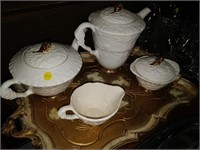 22k Tea Set & Platter