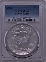 2002 Silver Eagle MS 69 PCGS