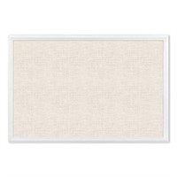 U Brands Natural Linen Bulletin Board