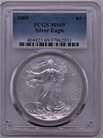 2009 Silver Eagle MS69 by PCGS
