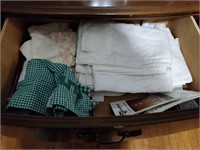 3 Drawers or Tablecloths, Aprons, and Napkins