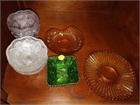 Depression Glass, and other glassware