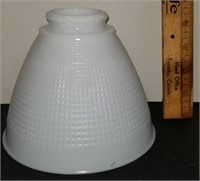 Rare Size MCM White Milk Glass Lamp Shade