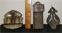 3 Antique Tinware Pieces