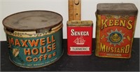 3 Antique Tins