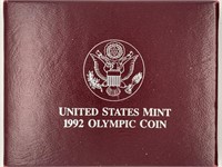 1992 D Olympic silver dollar in mint case and box
