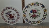 2 Decorated Plates