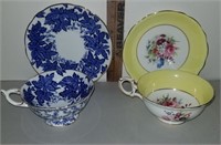 Coalport and Hammersley Cup and Saucers