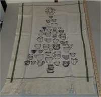 Tea Cup Tree Printed Cloth