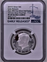 2019 S Kennedy early release silver half dollar fi
