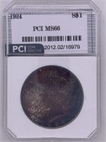 1924 Silver Peace dollar MS66 by PCI