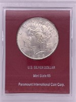 1923 Peace silver dollar MS65 by PICC
