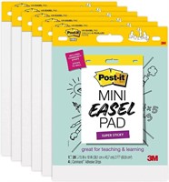 $80 Retail-Post-It Mini Easel Pads- 6 Pack!
