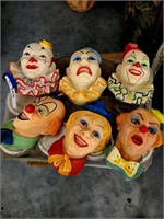Vintage Clowns Wall Hangers
