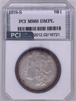 1878 S Morgan silver dollar MS63 DMPL by PCI