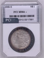 1889 S Morgan silver dollar MS64+ by PCI